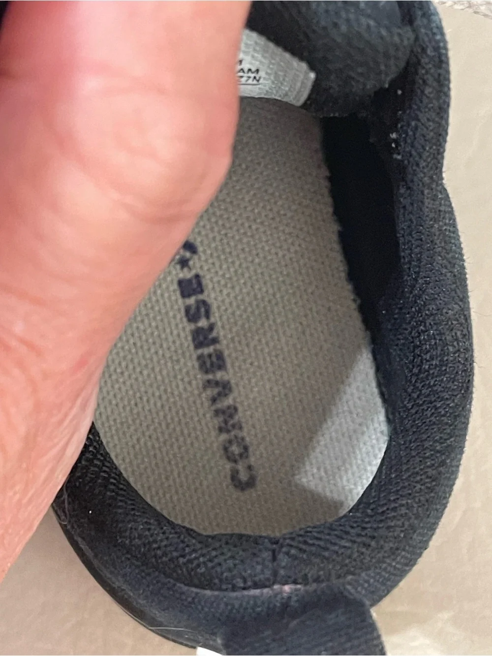 Toddler Converse Black Low Top size 5